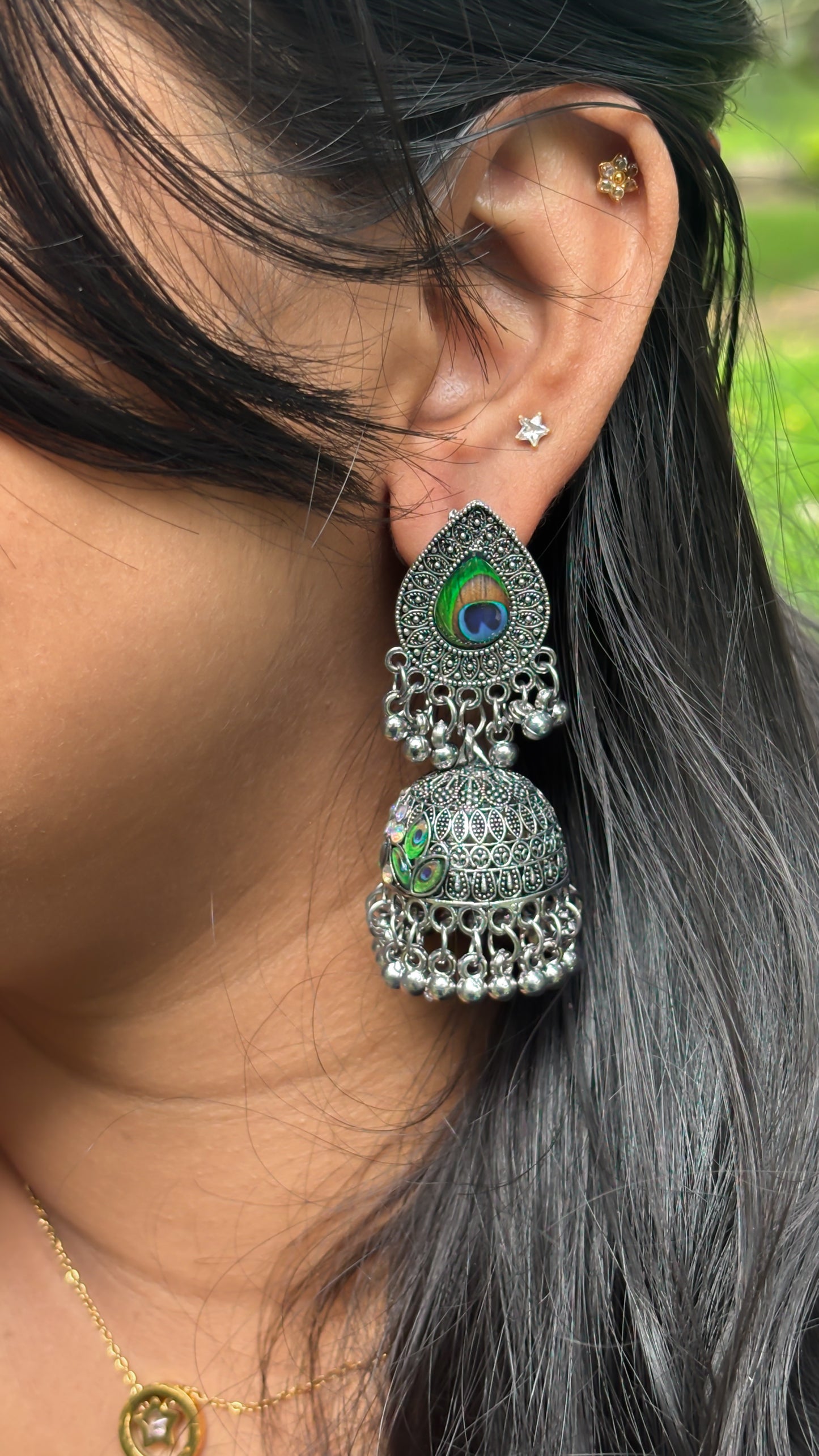 Peacock Jhumka